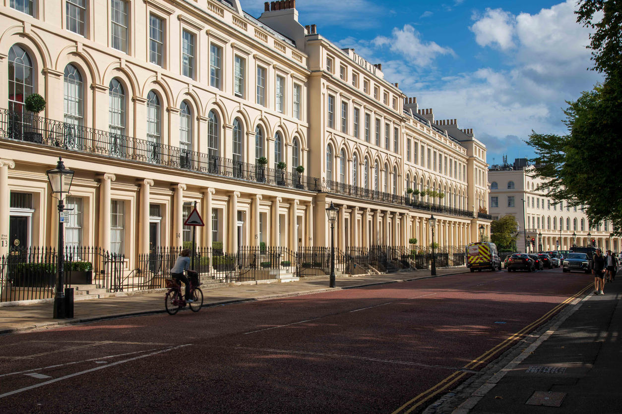 Houses in Marylebone in London